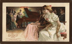 The Everett Piano Pianos Trade Card Trade Card Trade Card