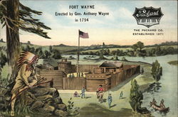 Fort Wayne, Packard Pianos Indiana Postcard Postcard