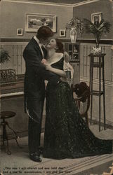 Elegant Couple Pianos Postcard Postcard