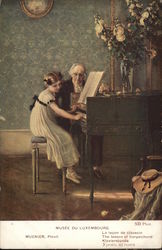 Piano Lessons Pianos Postcard Postcard