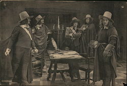 Scene from Les Trois Mousquetaires (The Three Musketeers) 1921 Actors Postcard Postcard