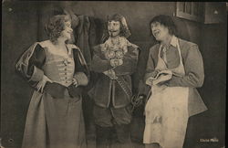 Scene from Les Trois Mousquetaires (The Three Musketeers) 1921 Actors Postcard Postcard