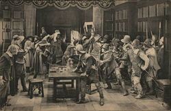 Scene from Les Trois Mousquetaires (The Three Musketeers) 1921 Actors Postcard Postcard