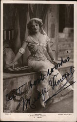 Miss Madge Vincent as "Natis" in "Amasis", Hand Signed Actresses Postcard Postcard