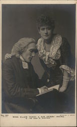 Miss Ellen Terry and Sir Henry Irving Actresses Postcard Postcard