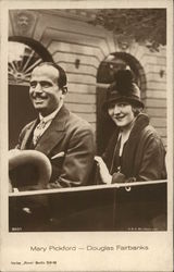 Mary Pickford and Douglas Fairbanks Actresses Postcard Postcard