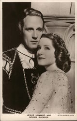 Leslie Howard and Norma Shearer Actors Postcard Postcard