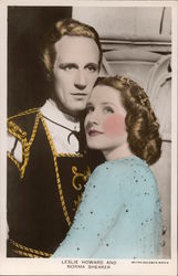 Leslie Howard and Norma Shearer Actors Postcard Postcard