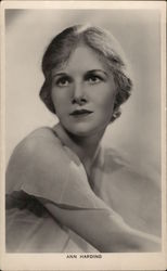 Ann Harding Actresses Postcard Postcard