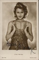 Lillian Harvey, Hand Signed Autograph Postcard