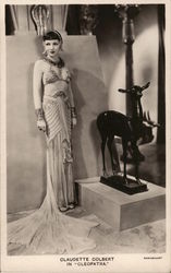 Claudette Colbert in "Cleopatra" Actresses Postcard Postcard