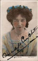 Miss Madge Crichton, Hand Signed Postcard