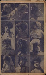 Rare Evelyn Nesbit Thaw Multi-View Actresses Postcard Postcard