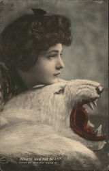 Evelyn Nesbit "BEAUTY AND THE BEAST" Postcard