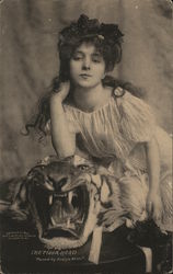 Evelyn Nesbit "The Tiger Head" Actresses Postcard Postcard