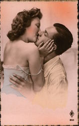 Couple Kissing Couples Postcard Postcard