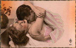 Passionate Embrace Couples Postcard Postcard