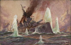 German HMS Lion World War I Postcard Postcard