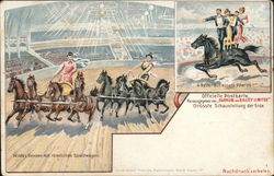 Barnum and Bailey - Horses Circus Postcard Postcard