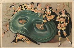 Harlequins Postcard