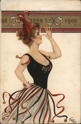 New Year 1901 Postcard