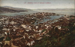 General View of Bergen, Norway Postcard Postcard