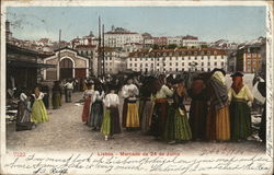 Mercado de 24 de Julio Lisbon, Portugal Postcard Postcard Postcard