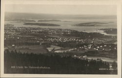 View from the Holmenkollbakken Oslo, Norway Postcard Postcard