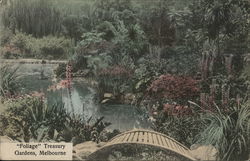 "Foliage" Treasury Gardens, Melbourne Postcard