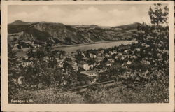 View of the Rhine River and Remagen Germany Postcard Postcard