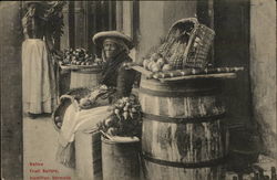 Native Fruit Sellers Hamilton, Bermuda Postcard Postcard