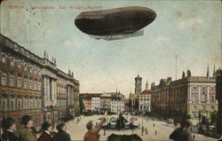 Schlossplatz - Military Airship Postcard