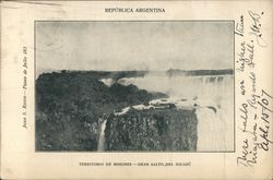 Gran Salto del Iguazu Territorio de Misiones, Argentina Postcard Postcard