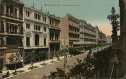 Avenida de Mayo Buenos Aires, Argentina Postcard Postcard