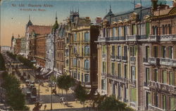 Avenida de Mayo Buenos Aires, Argentina Postcard Postcard