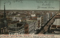 Souvenir of Buenos Aires - General View of the City Postcard