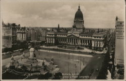 Congreso y Plaza Congreso Buenos Aires, Argentina Postcard Postcard