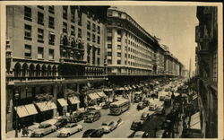 Avenida Roque Sáenz Peña Buenos Aires, Argentina Postcard Postcard