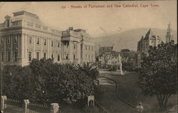 Houses of Parliament and New Cathedral Cape Town, South Africa Postcard Postcard