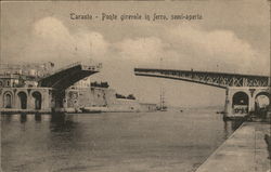 Ponte Giravole in Ferro, Semi-Aperto Taranto, Italy Postcard Postcard