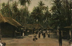 Ceylon Colombo - Street Scene Postcard