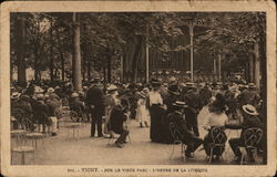 Sur Le Vieux Parc - L'Heure de la Musique Vichy, France Postcard Postcard