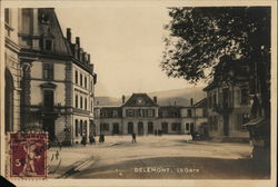 The Train Station Delemont, Switzerland Postcard Postcard