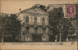 Bruxelles Royal Theatre of the Paris France Postcard Postcard