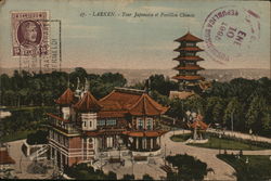 Japanese Tower and Chinese Pavillion Laeken, Belgium Benelux Countries Postcard Postcard