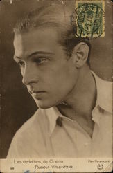 The stars of cinema - Rudolf Valentino Actors Postcard Postcard