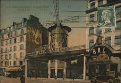 The Red Mill (Le Moulin Rouge) Postcard