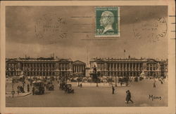 Paris - La place de la concorde Postcard