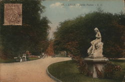 Jardin Vauban - E. C. Postcard