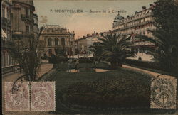 Square de la Comedie Postcard